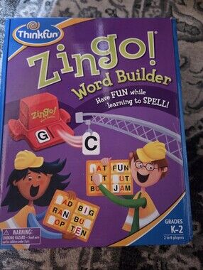 Think! Zingo! Word Builder - Purple and Blue Spelling Game